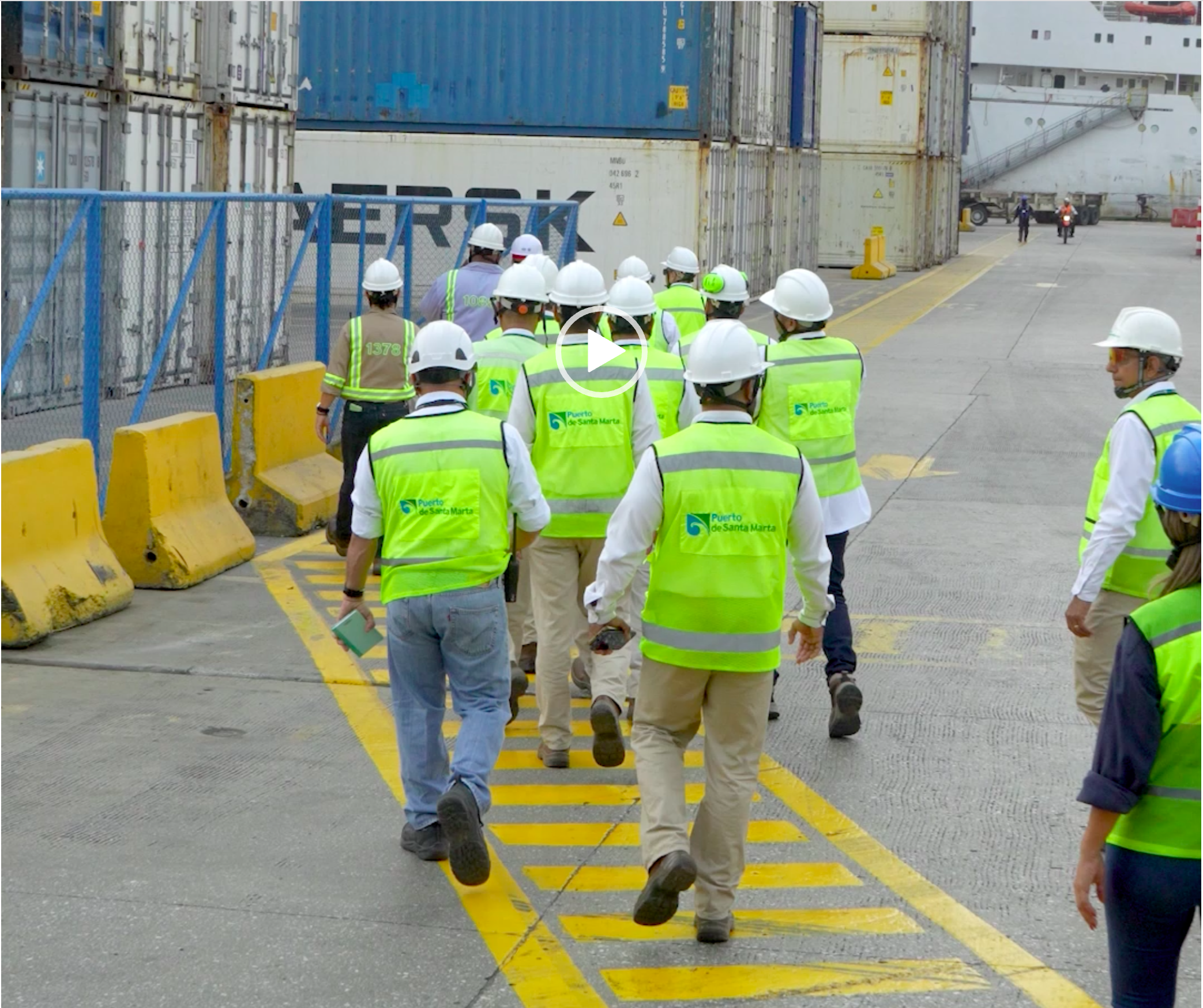 El presidente del Puerto de Santa Marta realizó un recorrido por la terminal marítima