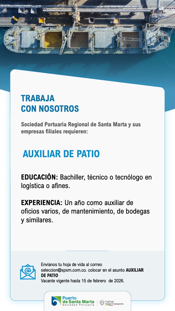 Convocatoria para Auxiliar de Patio