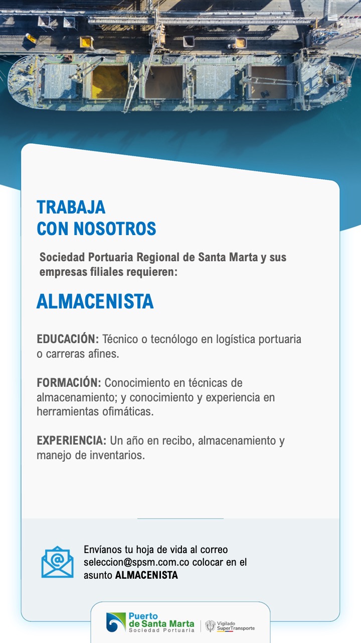 Convocatoria para Almacenista