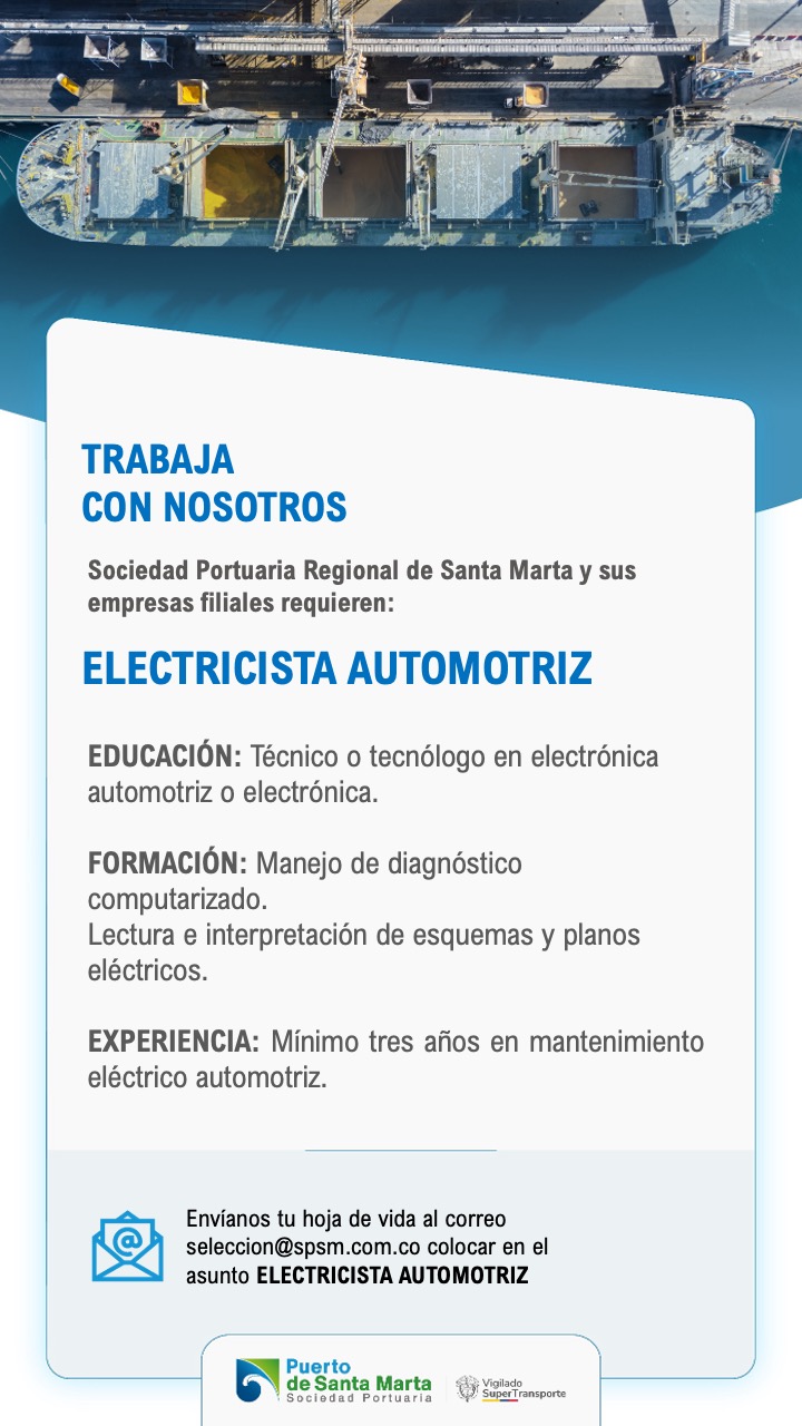 Convocatoria para Electricista automotriz