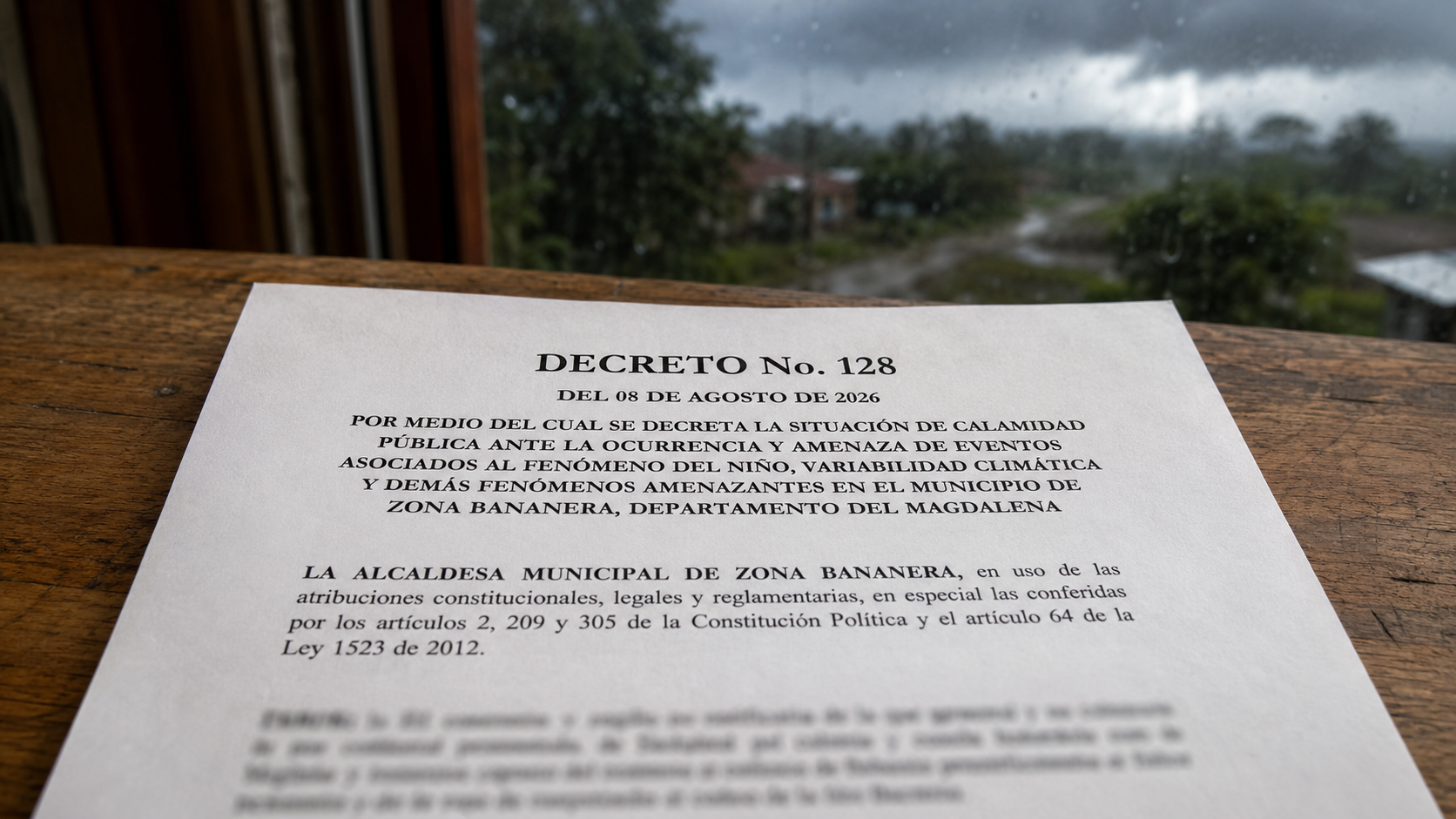 DECRETO No. 128 DEL 08 DE AGOSTO DE 2026
